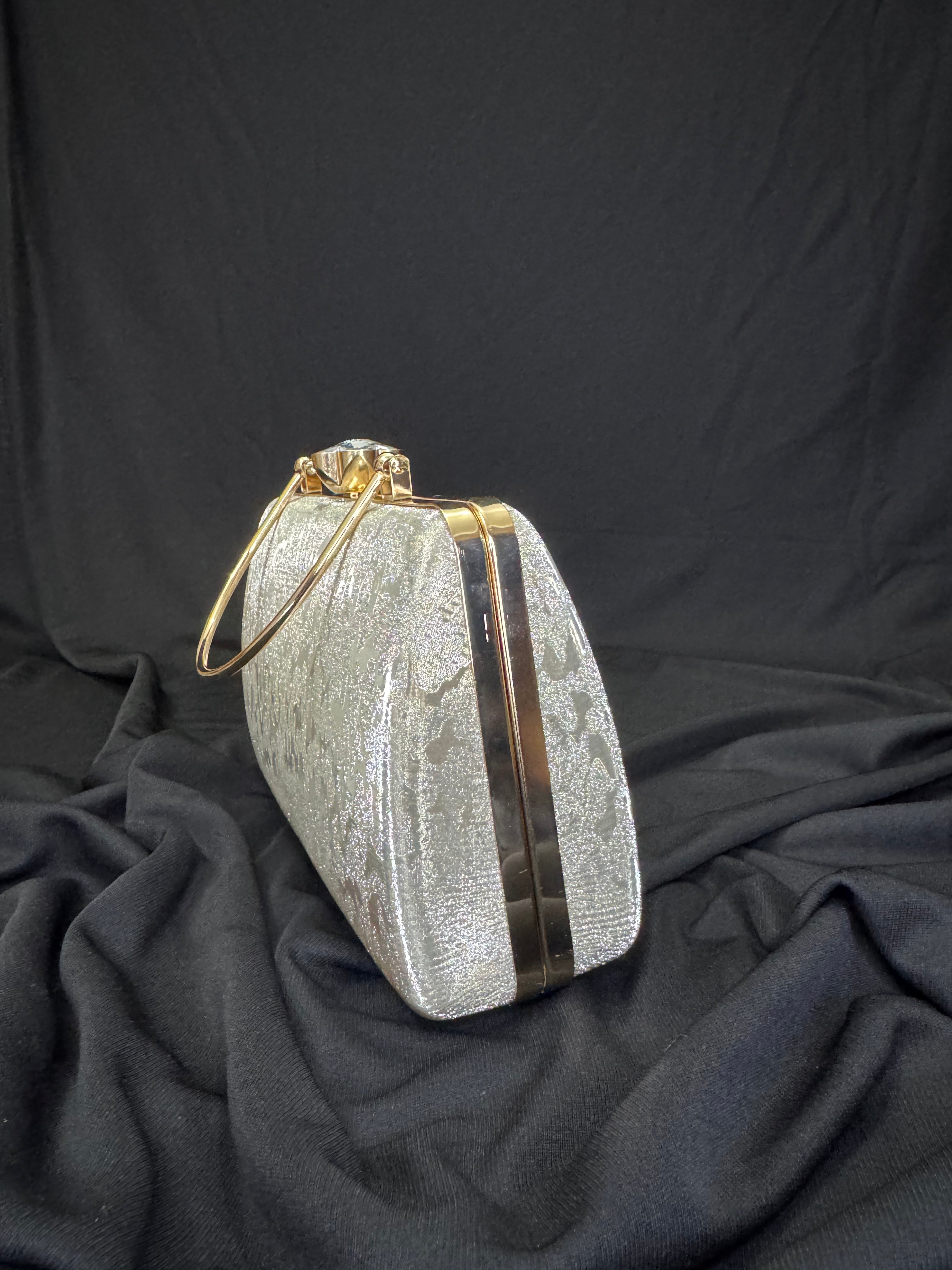 Champagne Gold Frost Luxe Clutch