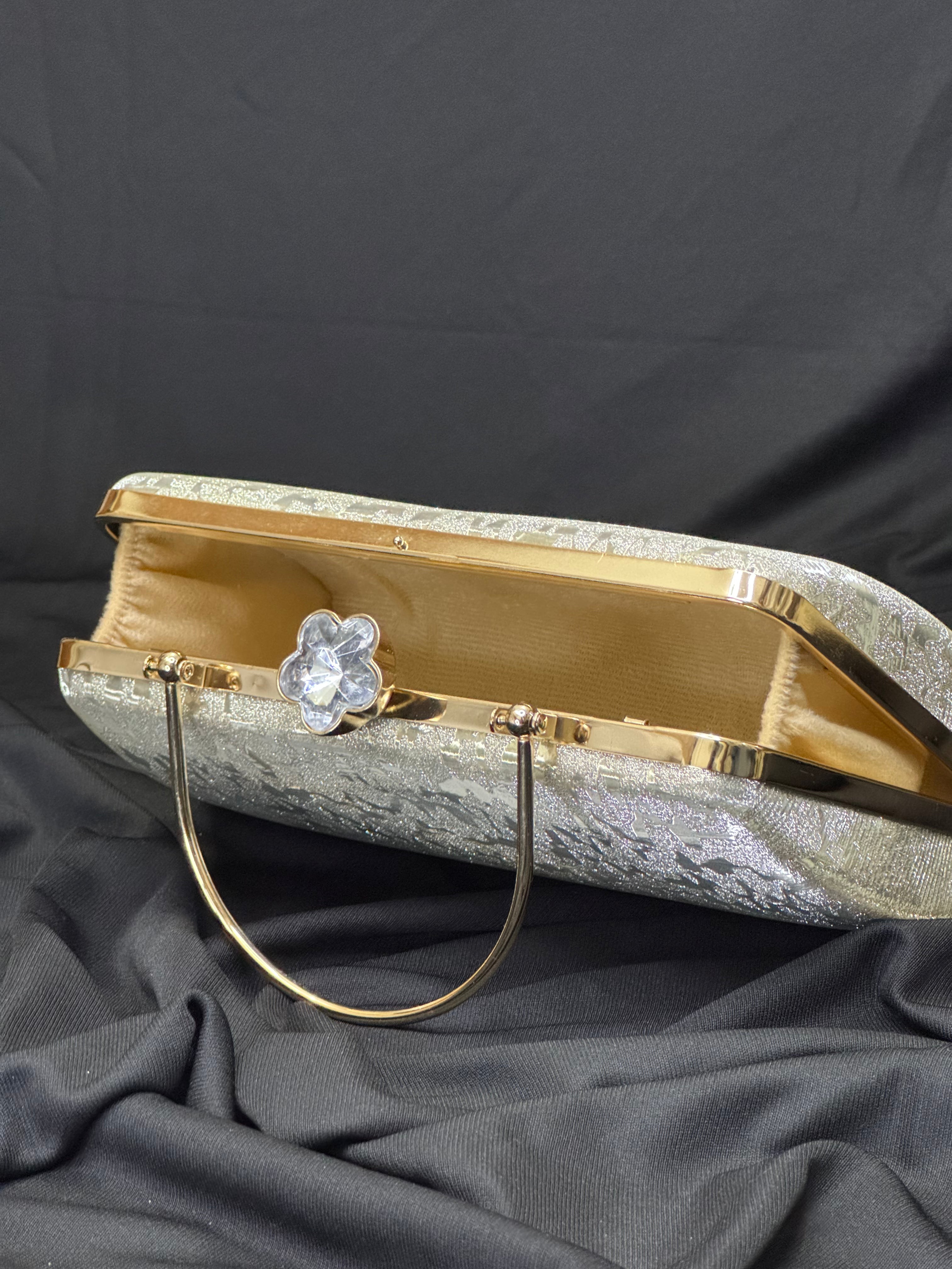 Champagne Gold Frost Luxe Clutch