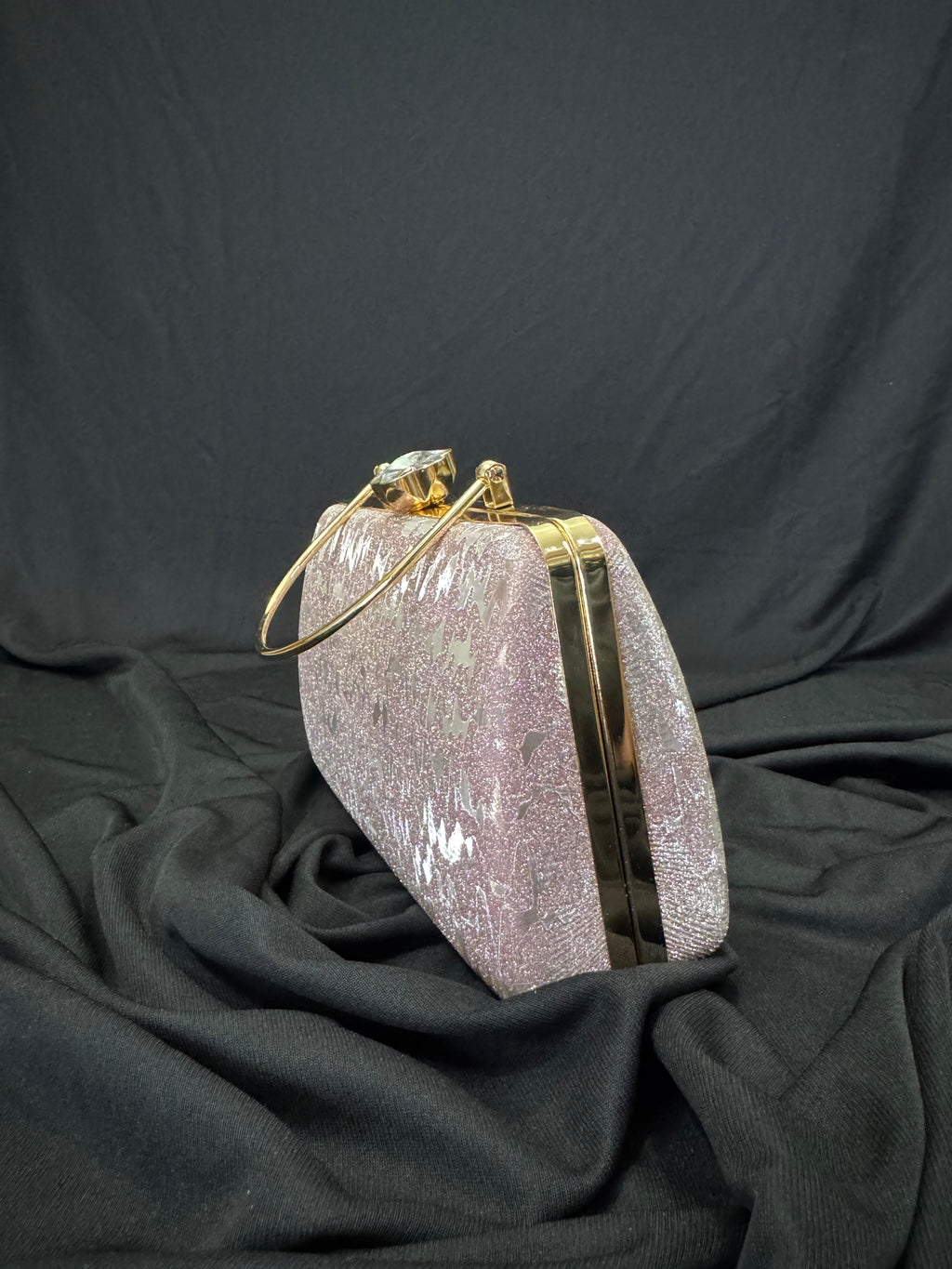Rose Gold Frost Luxe Clutch
