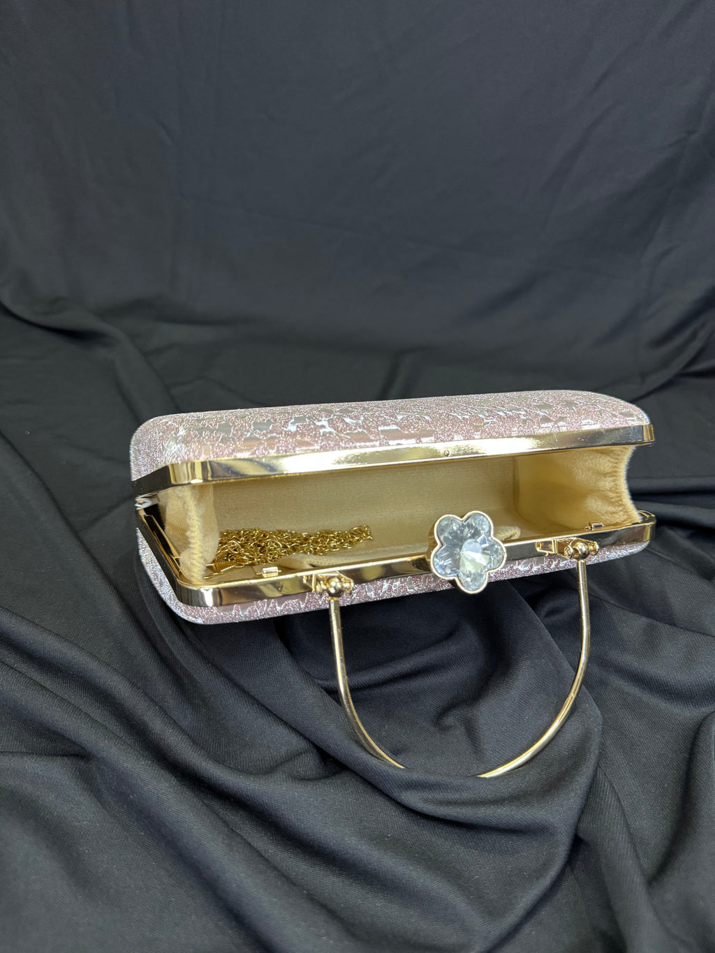 Rose Gold Frost Luxe Clutch