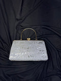 Silver Frost Luxe Clutch